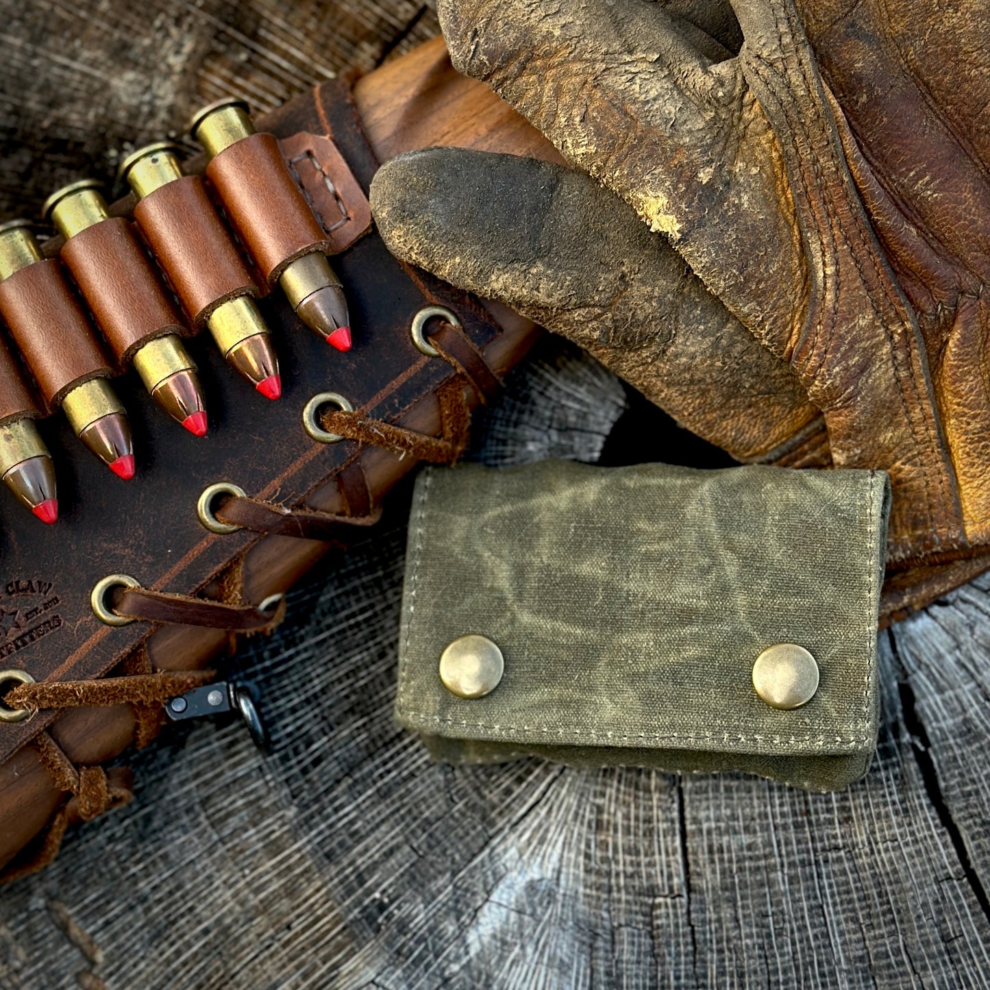 The Sidekick Wallet - Waxed Canvas