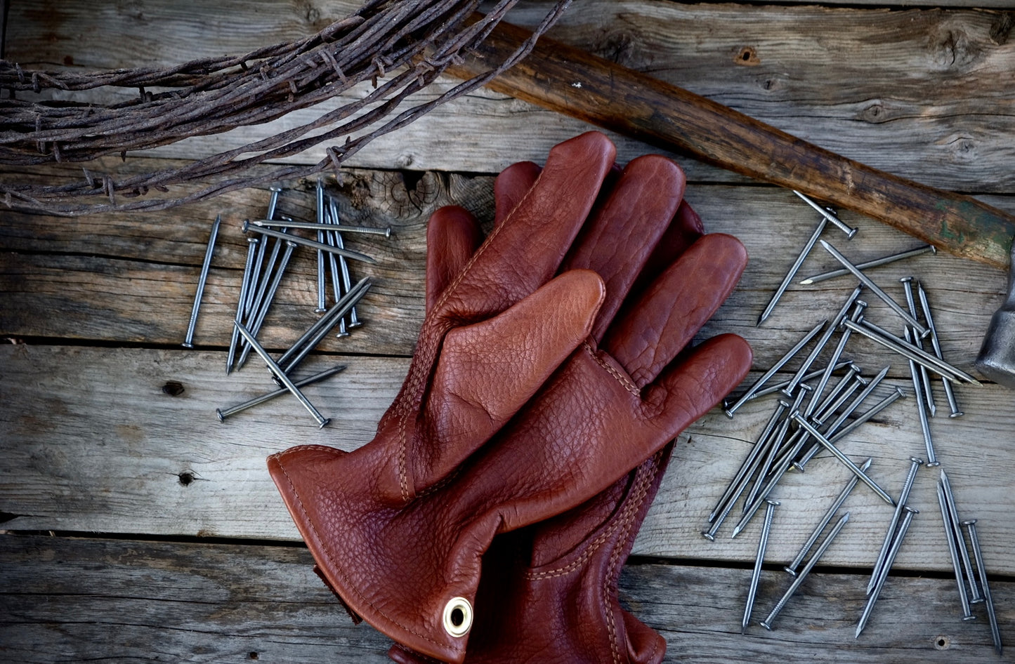 Bison Hide Gloves