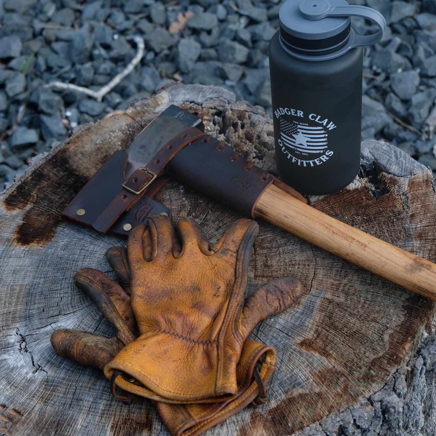 Durable Leather Work & Outdoor Gloves