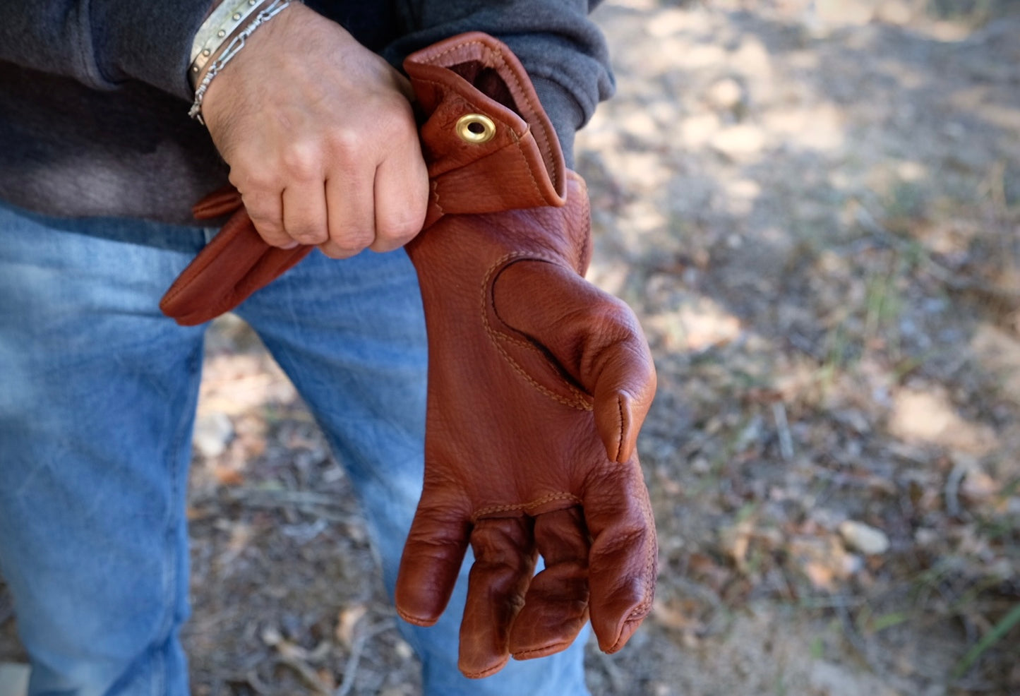 Durable Leather Work & Outdoor Gloves