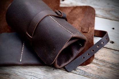 Premium Leather Pipe / Tobacco Roll