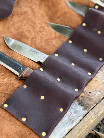 Leather Knife Tool Roll