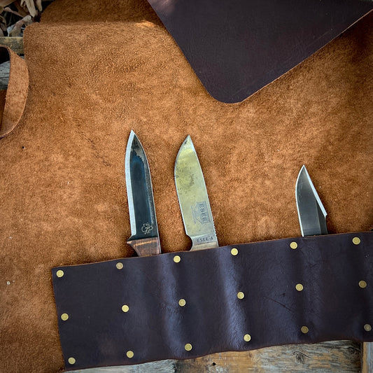 Leather Knife Tool Roll