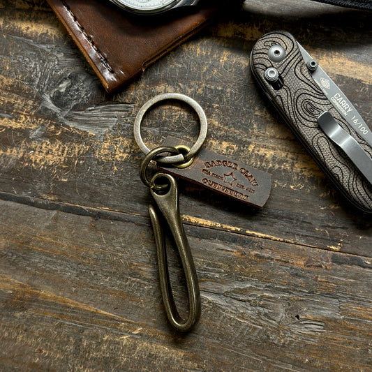 Antique Brass Keychain | Vintage Style Key Holder