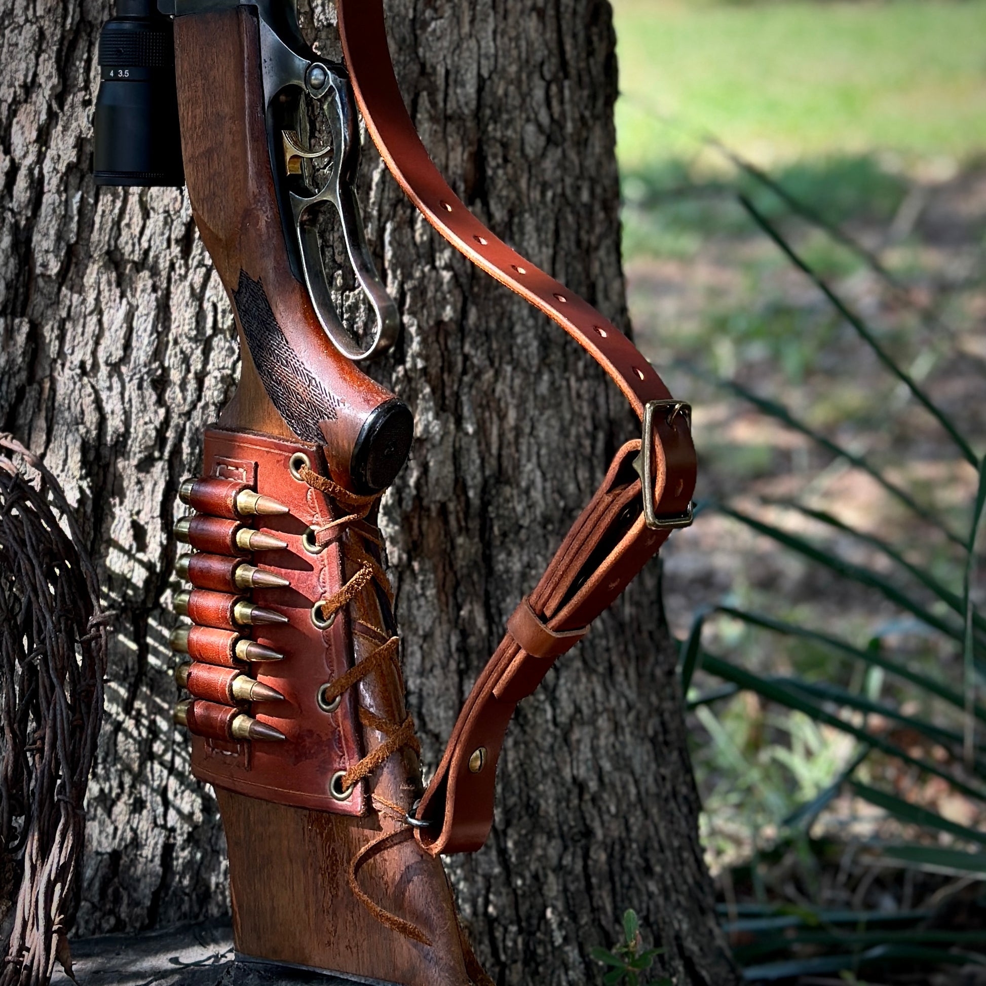 Adjustable Leather Rifle Sling | Durable Hunting Gear