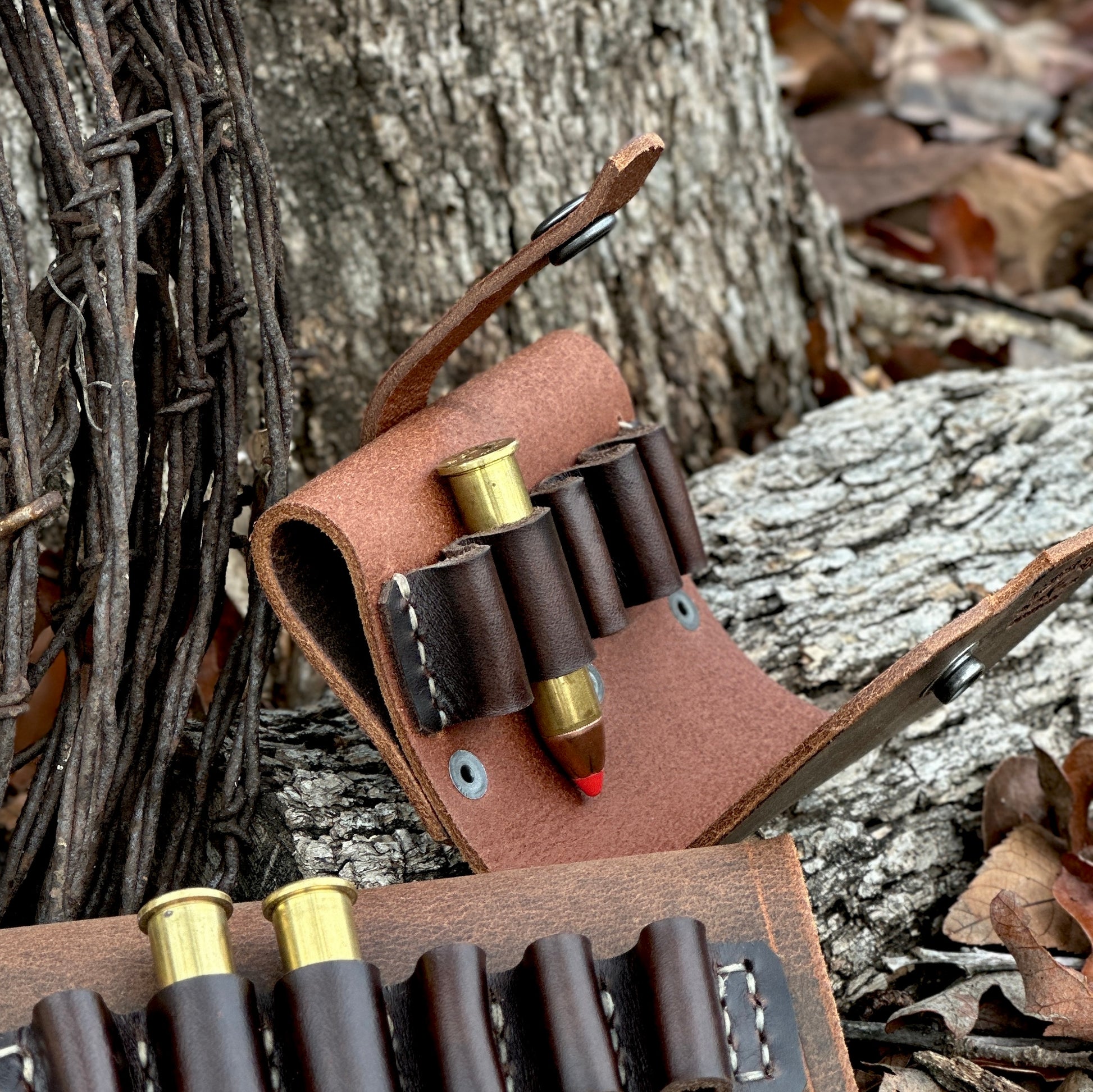 Cartridge Belt Wallet | Leather Ammo & Card Holder