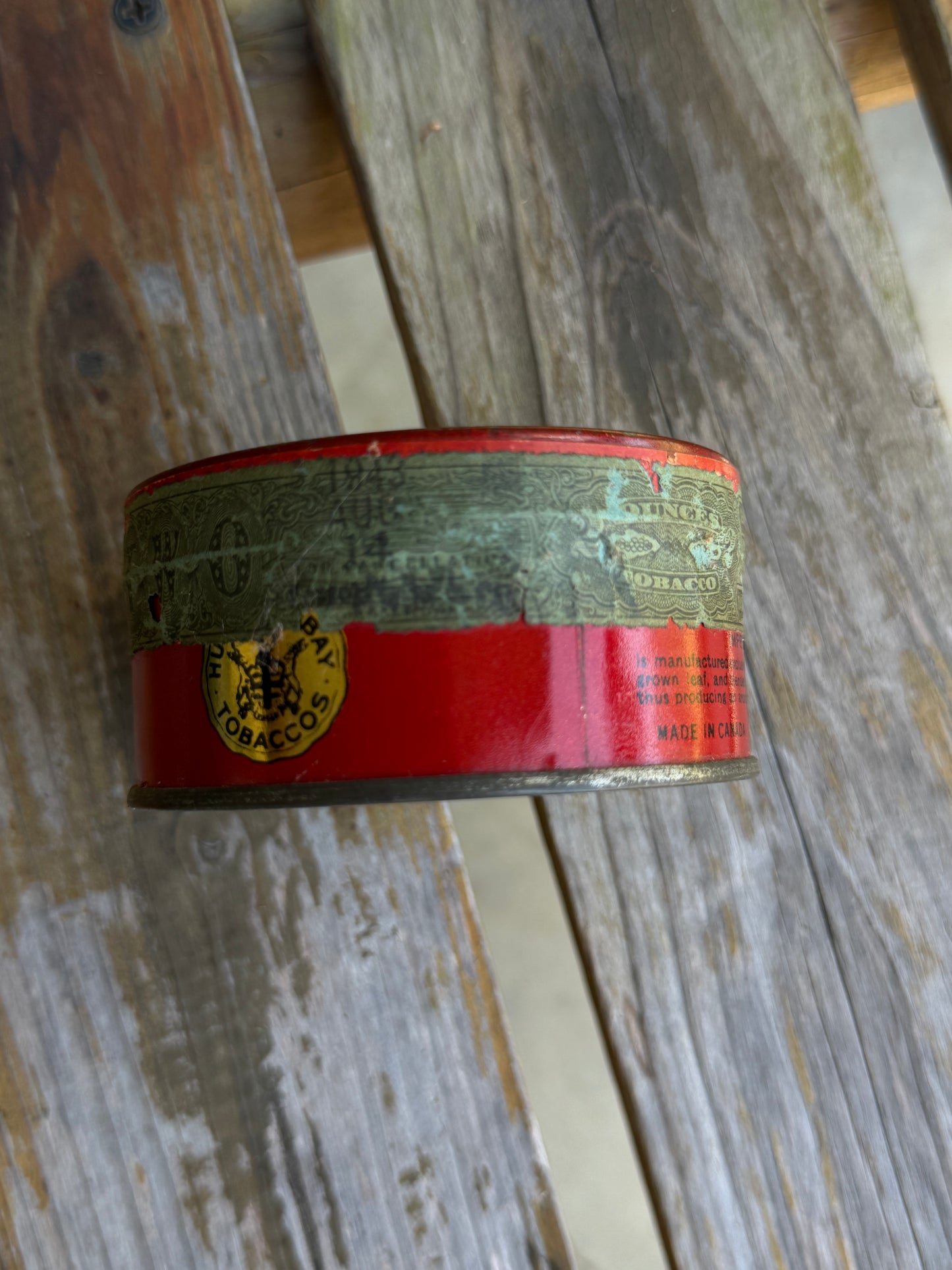 Original Hudsons Bay Tobacco Tin *UNOPENED*
