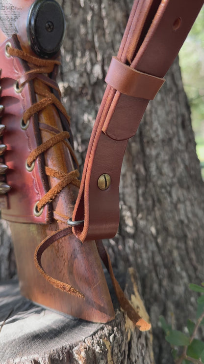 Adjustable Leather Rifle Sling